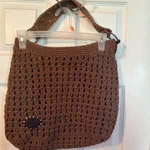 Brown‎ Crochet Tote Bag
